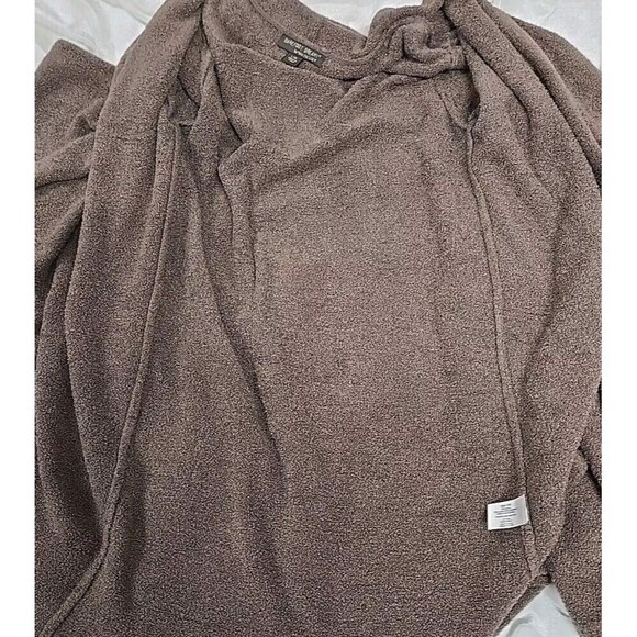 Barefoot Dreams Bamboo Chic Lite Calypso Wrap Cardigan Sweater Cocoa Brown L/XL - Picture 9 of 11